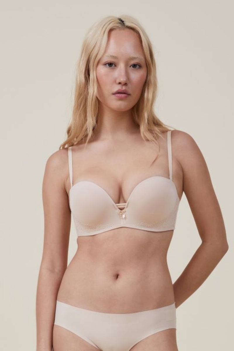 Sujetadores Cotton On Everyday Encaje Strapless Push Up 2 Mujer Frappe | kKSh8PgdnBl