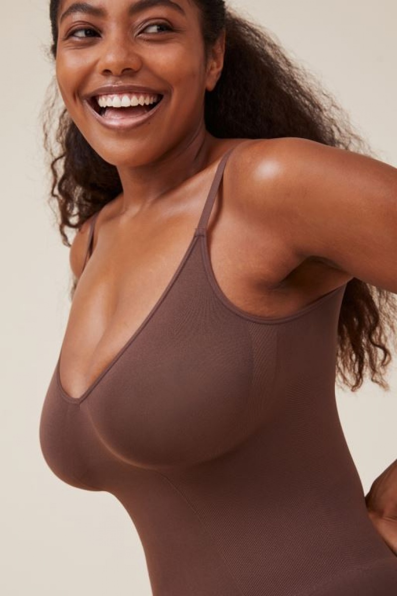 Sujetadores Cotton On Seamless Shapewear Smooth Bodysuit Mujer Espresso | s6QB3bfFPma