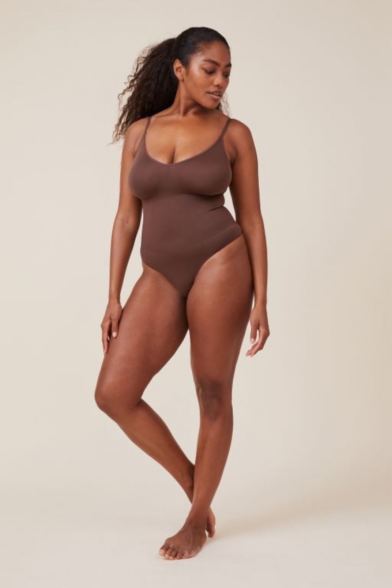 Sujetadores Cotton On Seamless Shapewear Smooth Bodysuit Mujer Espresso | s6QB3bfFPma