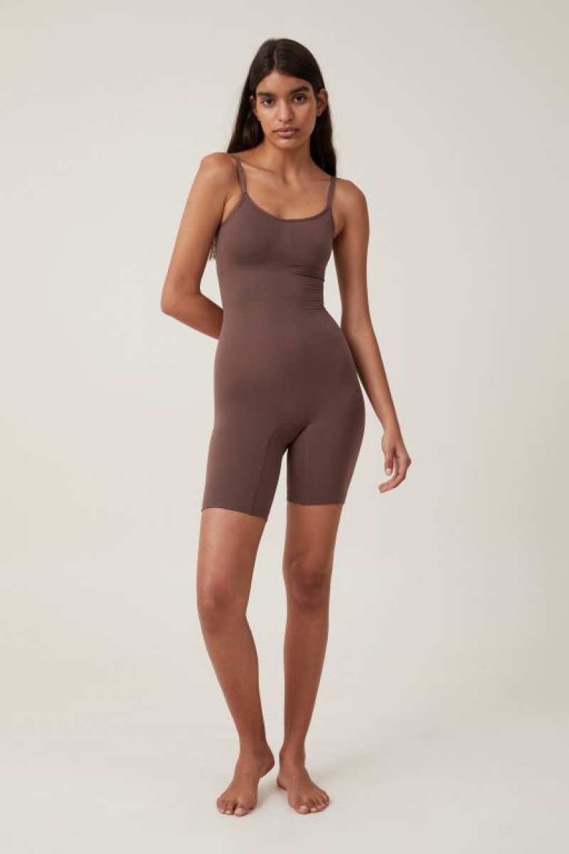 Sujetadores Cotton On Seamless Shapewear Bodysuit Corta Mujer Espresso | 6NOvX7RMRmU