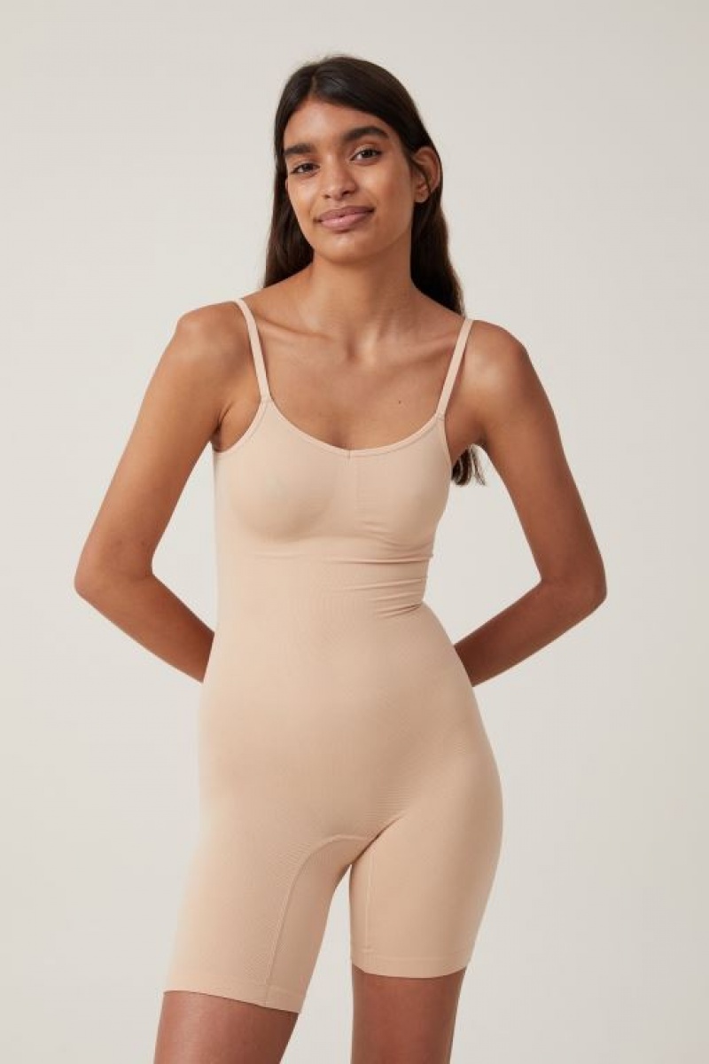 Sujetadores Cotton On Seamless Shapewear Bodysuit Corta Mujer Frappe | DRJbi8XqRwQ