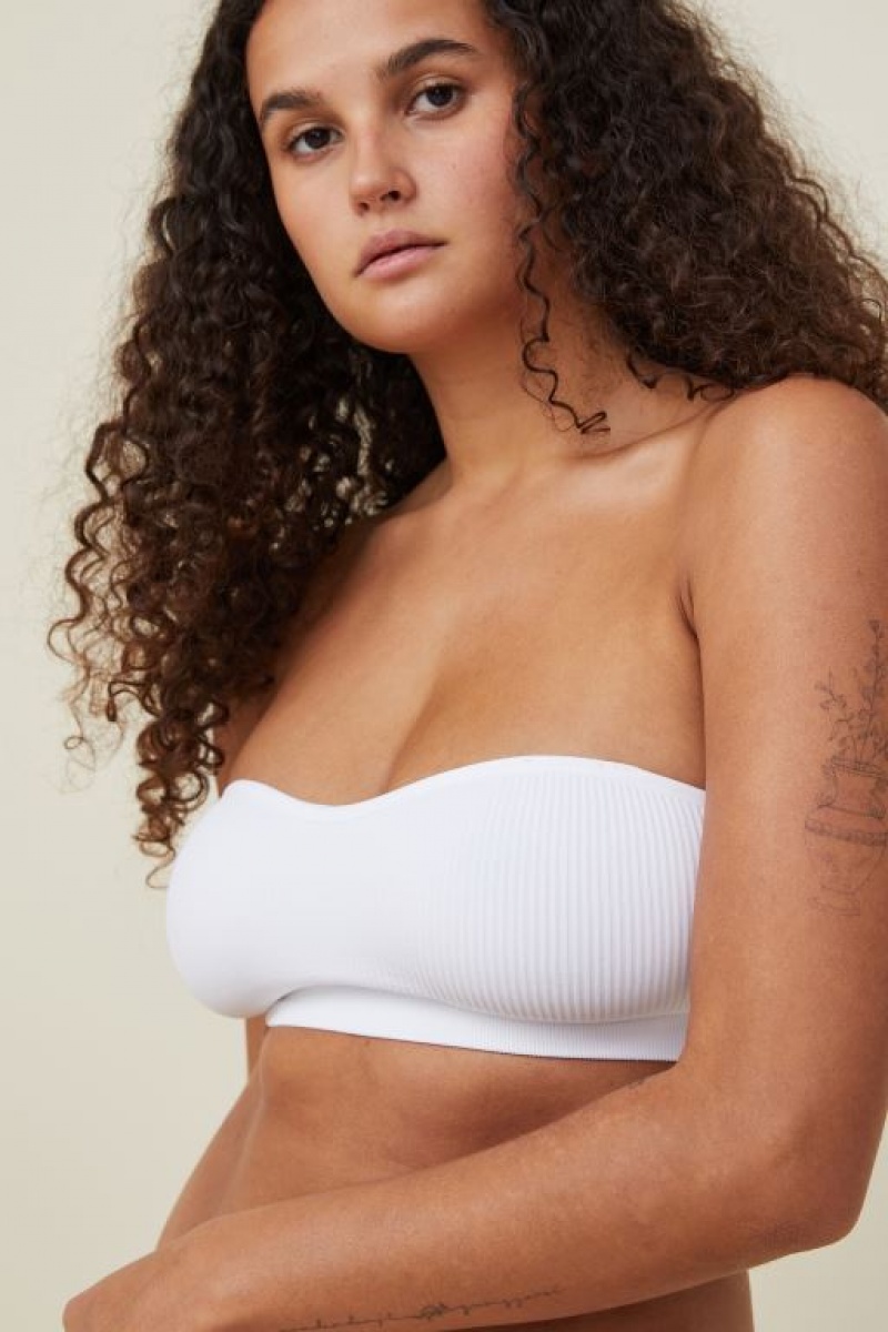 Sujetadores Cotton On Seamless Sweetheart Acolchado Bandeau Mujer Blancas | ZRQIxPyGjBc