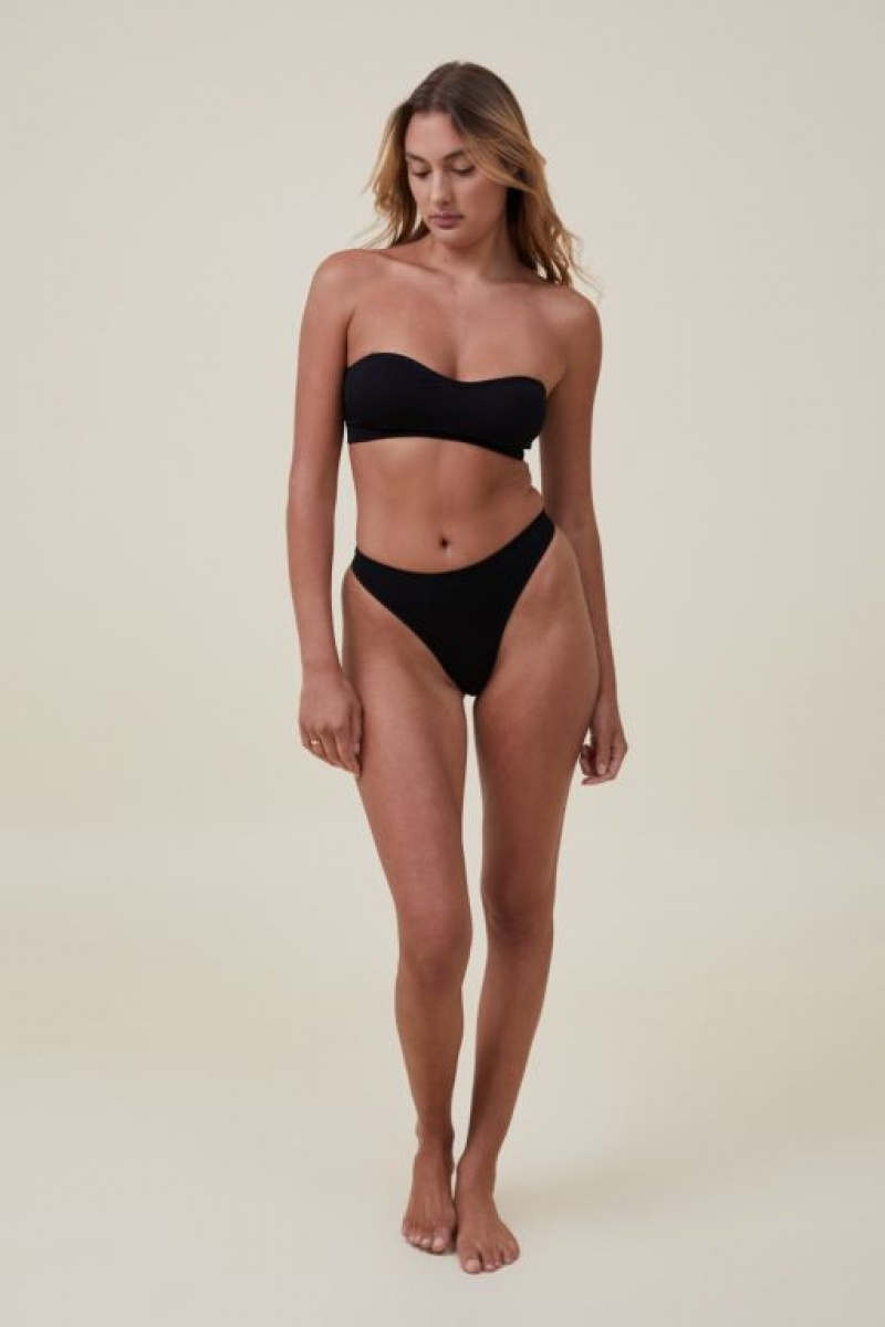 Sujetadores Cotton On Seamless Sweetheart Acolchado Bandeau Mujer Negras | QGys3UlL1CI