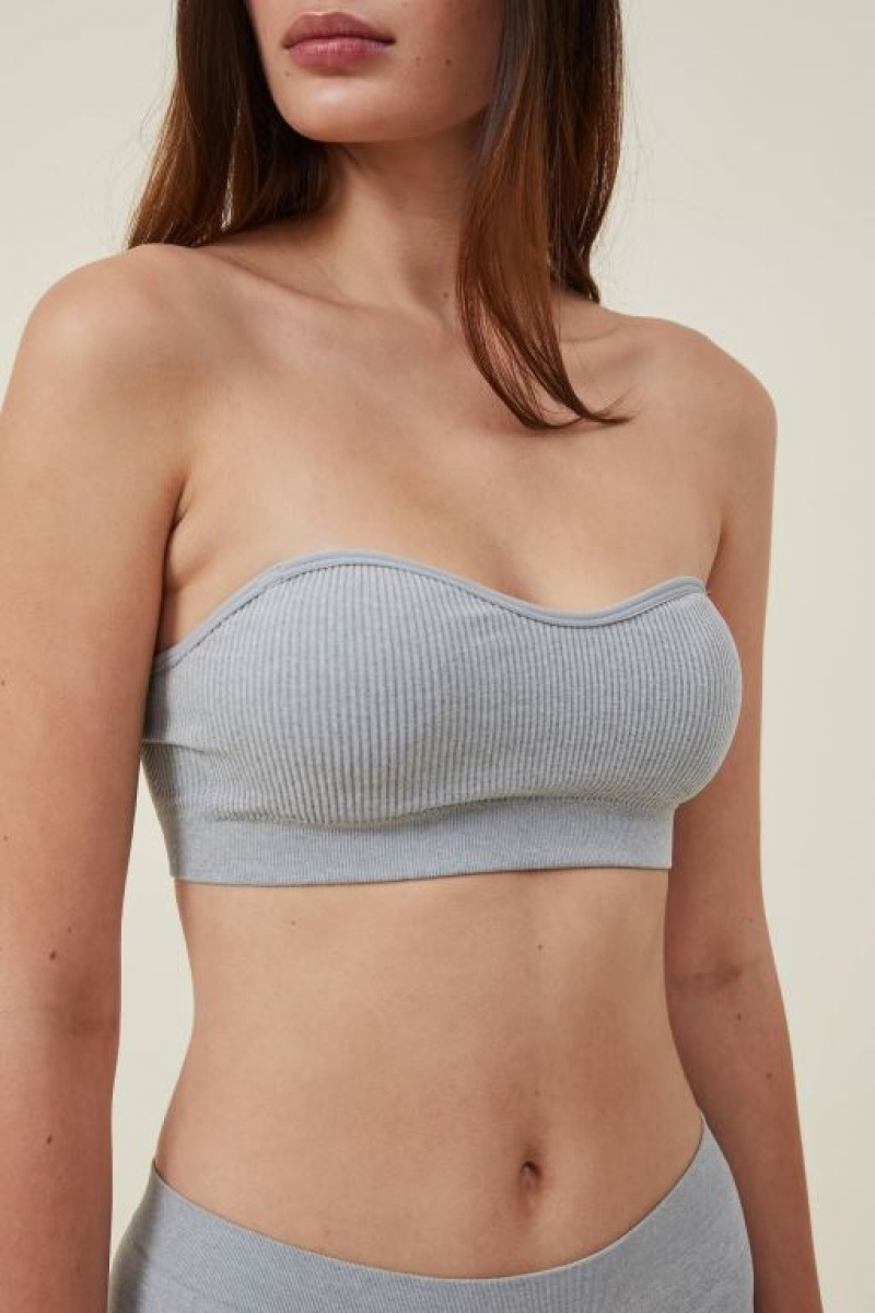 Sujetadores Cotton On Seamless Sweetheart Acolchado Bandeau Mujer Gris | 778LBuPOwIq