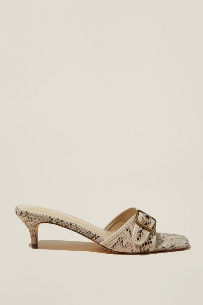 Tacones Cotton On Amelia Hebilla Mule Mujer Serpent | m8xoyJKEPVs