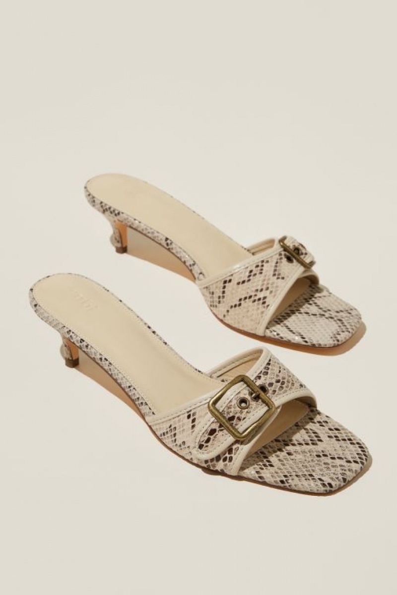 Tacones Cotton On Amelia Hebilla Mule Mujer Serpent | m8xoyJKEPVs