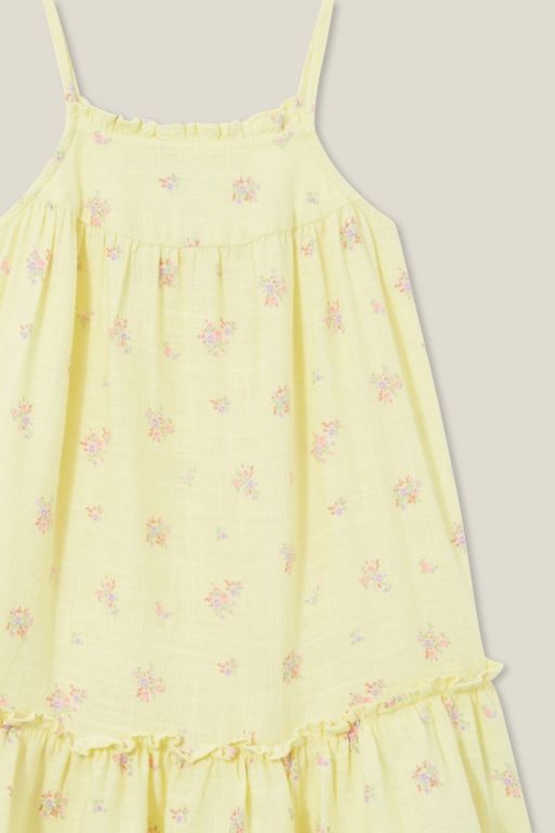 Vestido Cotton On Alice Sin Manga Niña Amarillo | aURM8xY0z57