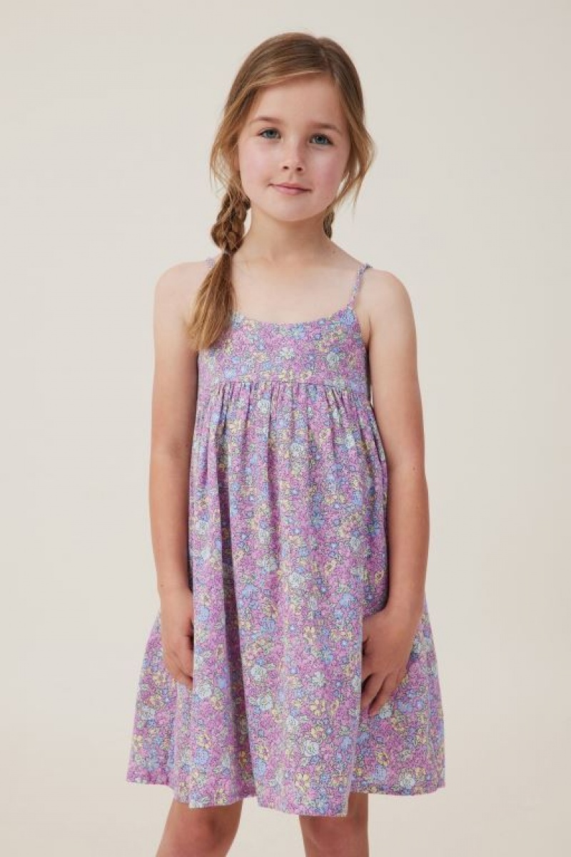 Vestido Cotton On Eloise Sin Manga Niña Moradas | DsXkCMVxafn