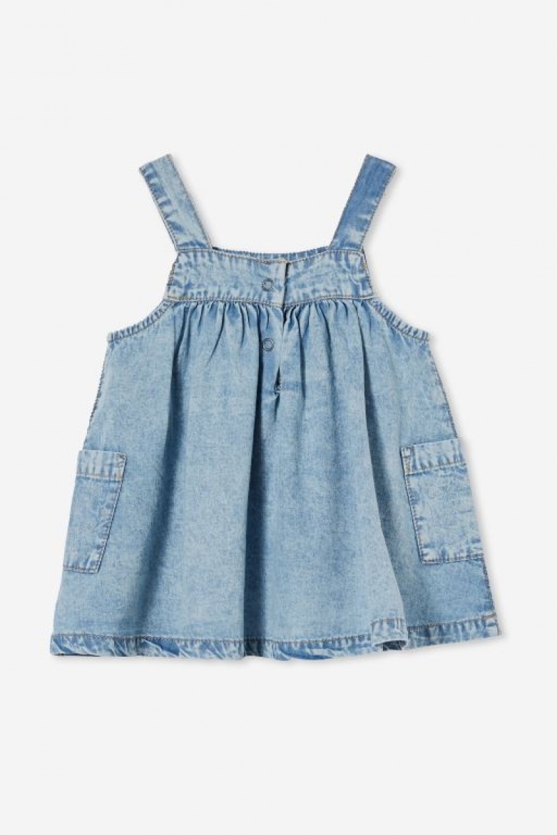 Vestido Cotton On Penny Pinafore Bebe Azules Claro | fjhqTEmaXI8