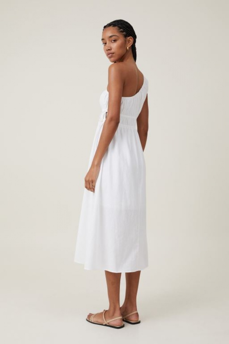 Vestido Largo Cotton On One Shoulder Mujer Blancas | xGgsNbmuIb2